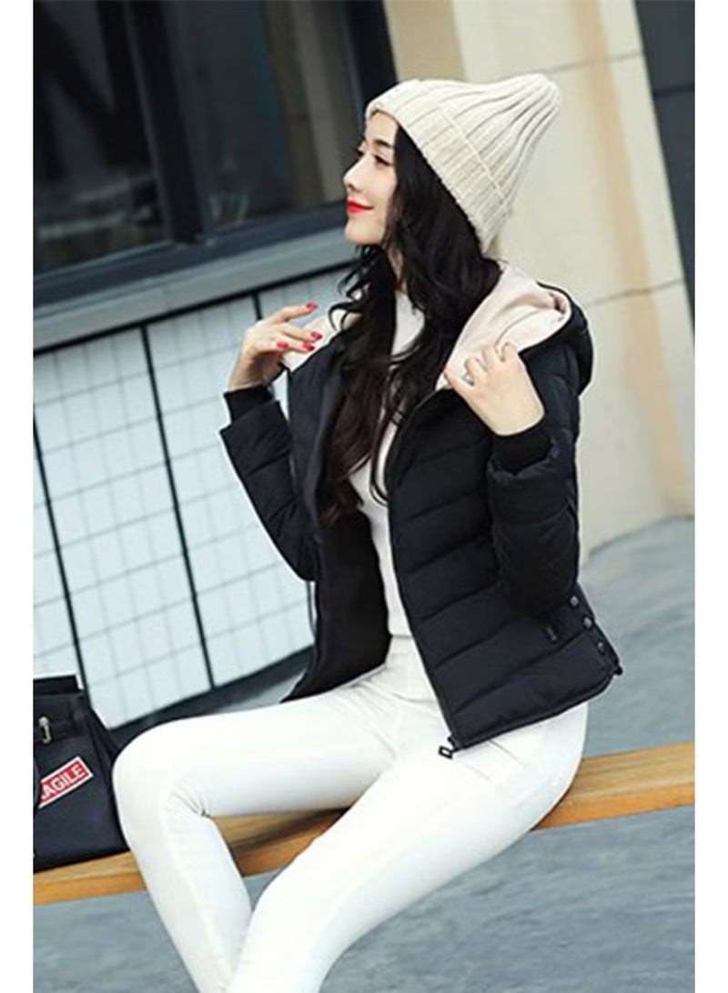 Barbora Winter Hooded Women's Puffer Jacket 1912BLACK4 - Image 1